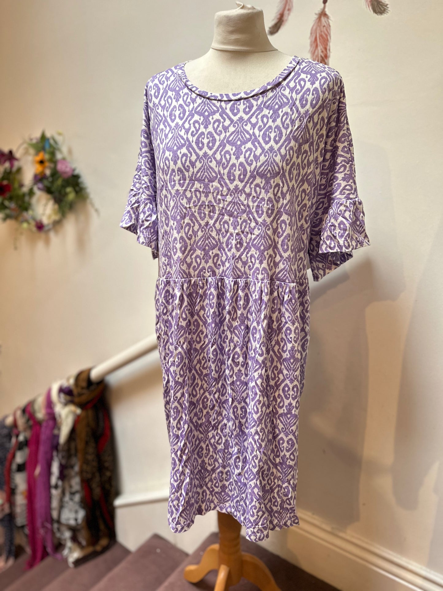 Dunnes Lavender Tunic Top Best Fit Size XXL