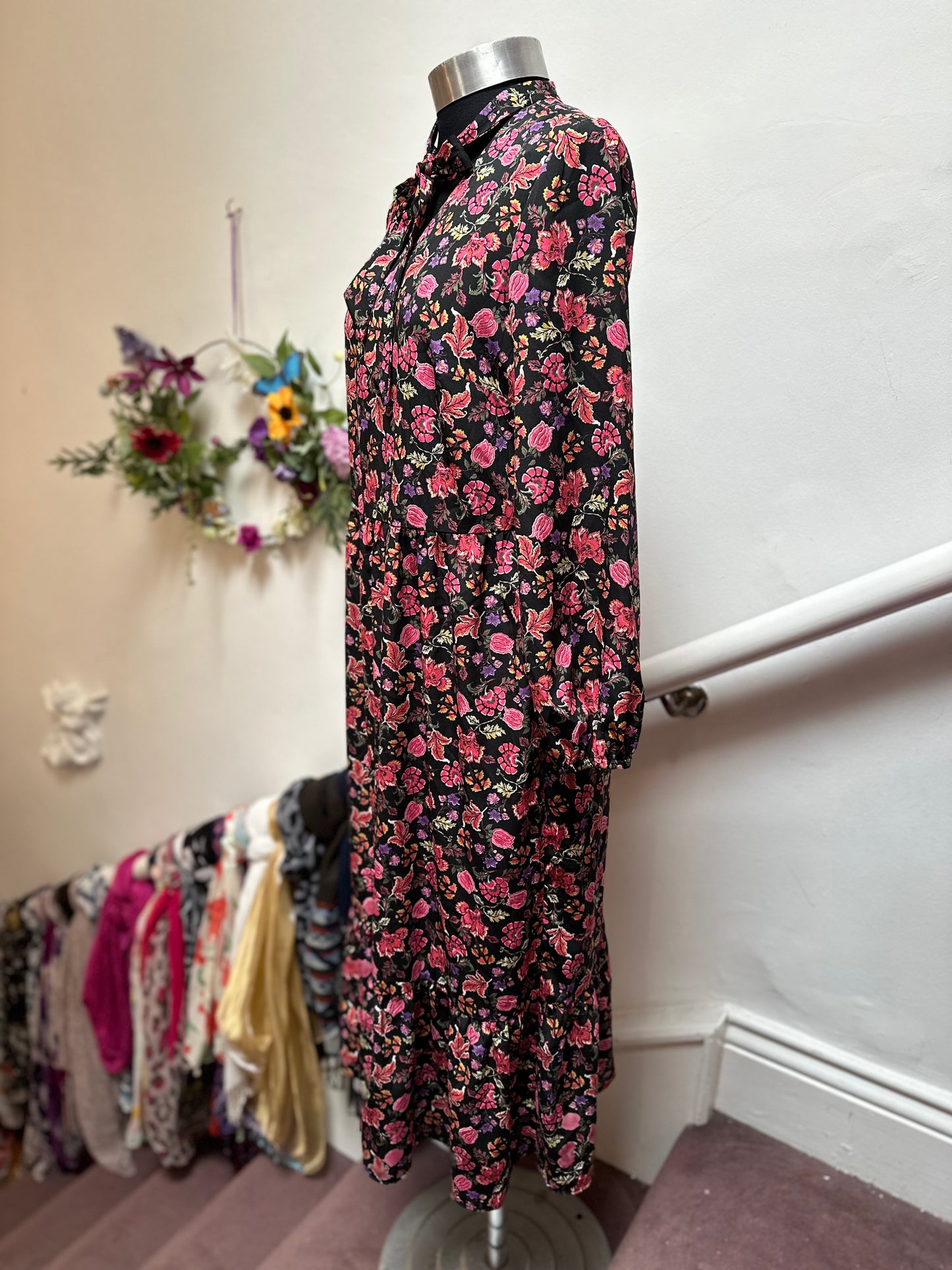 Dunnes Floral Maxi Dress, Oversized XS (will fit Size 10)