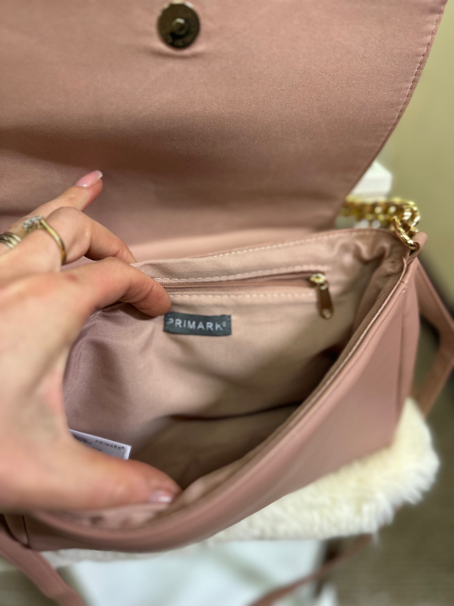 Primark Nude Studded Bag