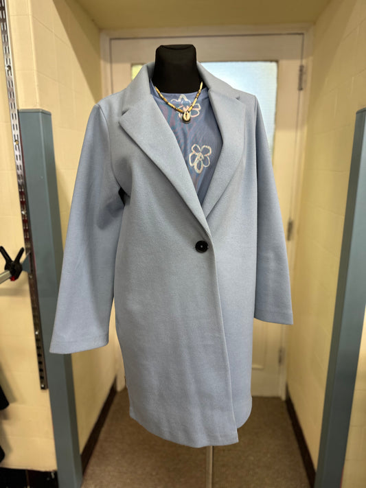 Dunnes Baby Blue Coat, Size M