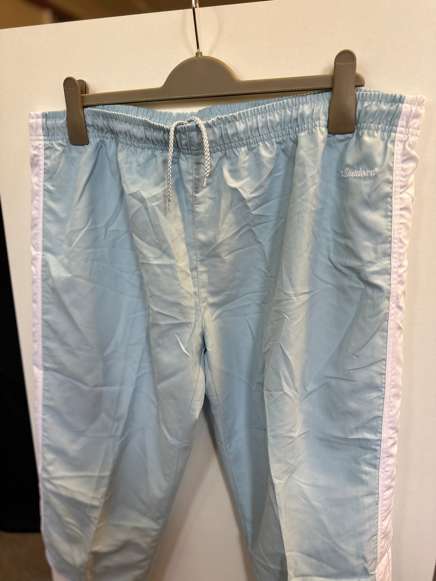 Diadora Baby Blue Cropped Trousers, Size XL