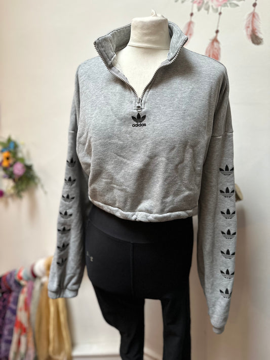 Adidas Cropped Sweater, Size 10