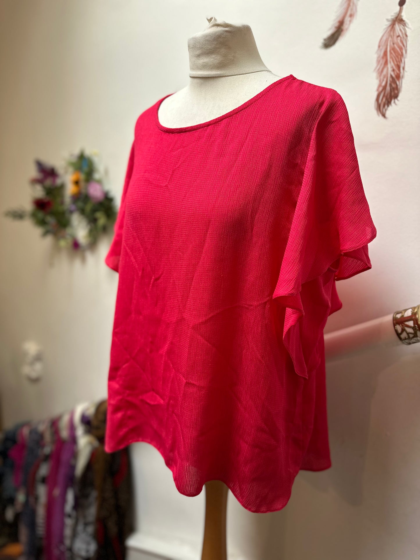 Dunnes Pink Top Size 18