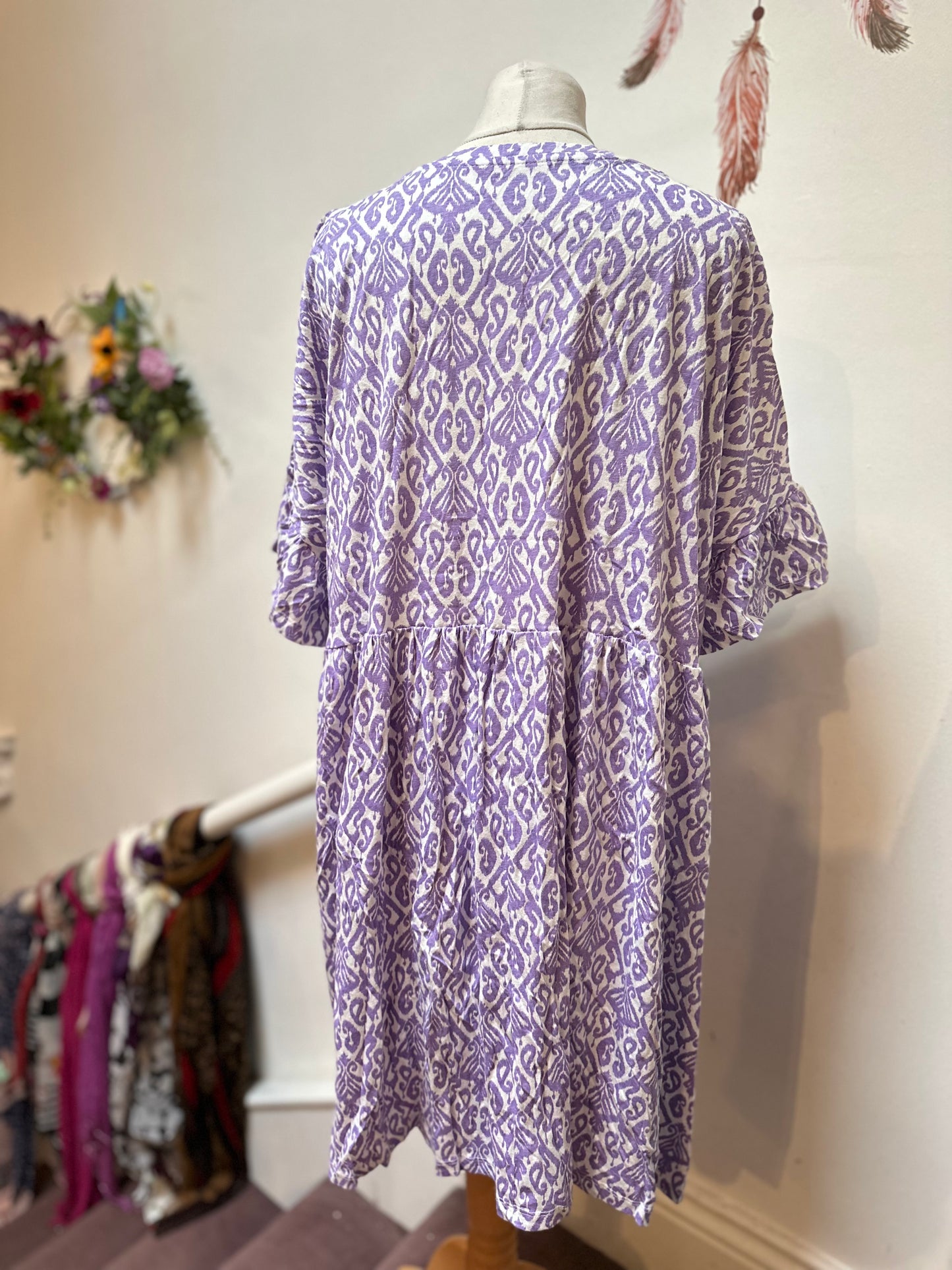 Dunnes Lavender Tunic Top Best Fit Size XXL