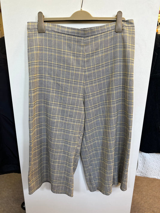 George Houndstooth Cropped Trousers, Size 18