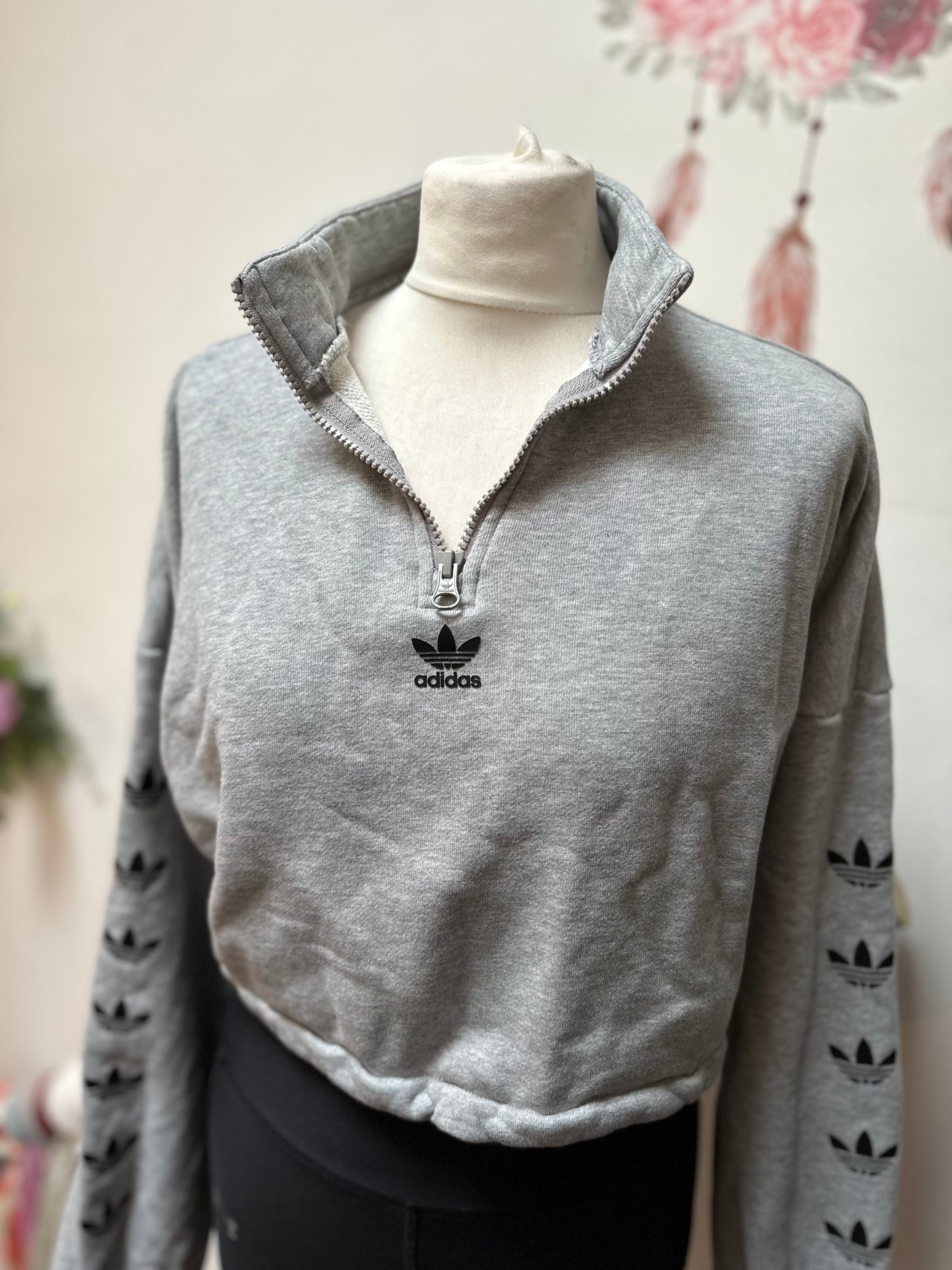 Adidas Cropped Sweater, Size 10