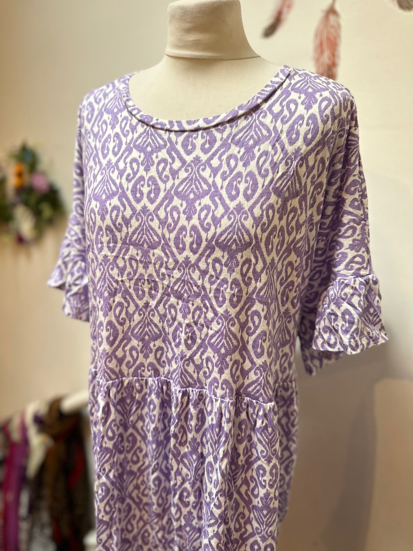 Dunnes Lavender Tunic Top Best Fit Size XXL