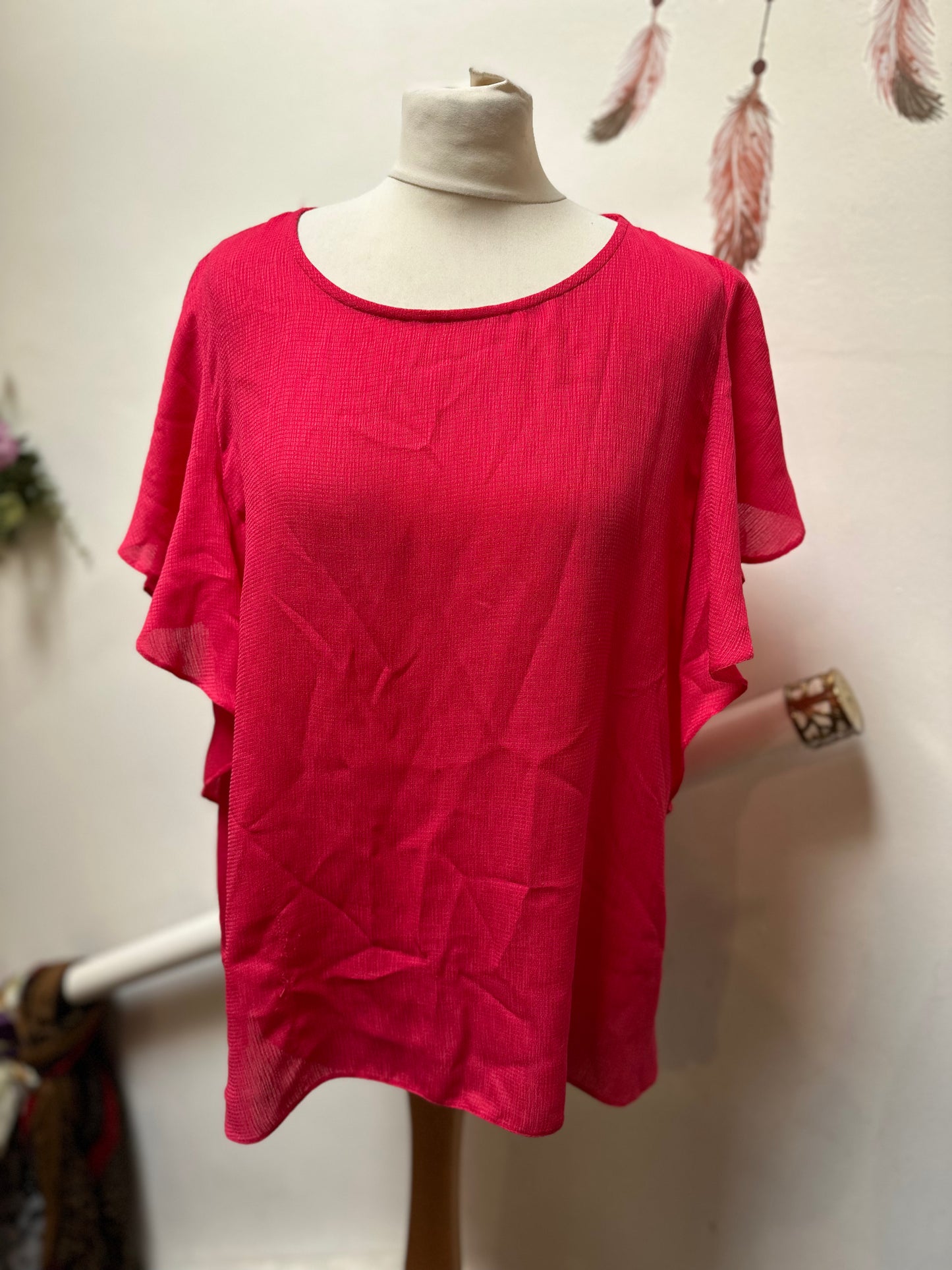 Dunnes Pink Top Size 18