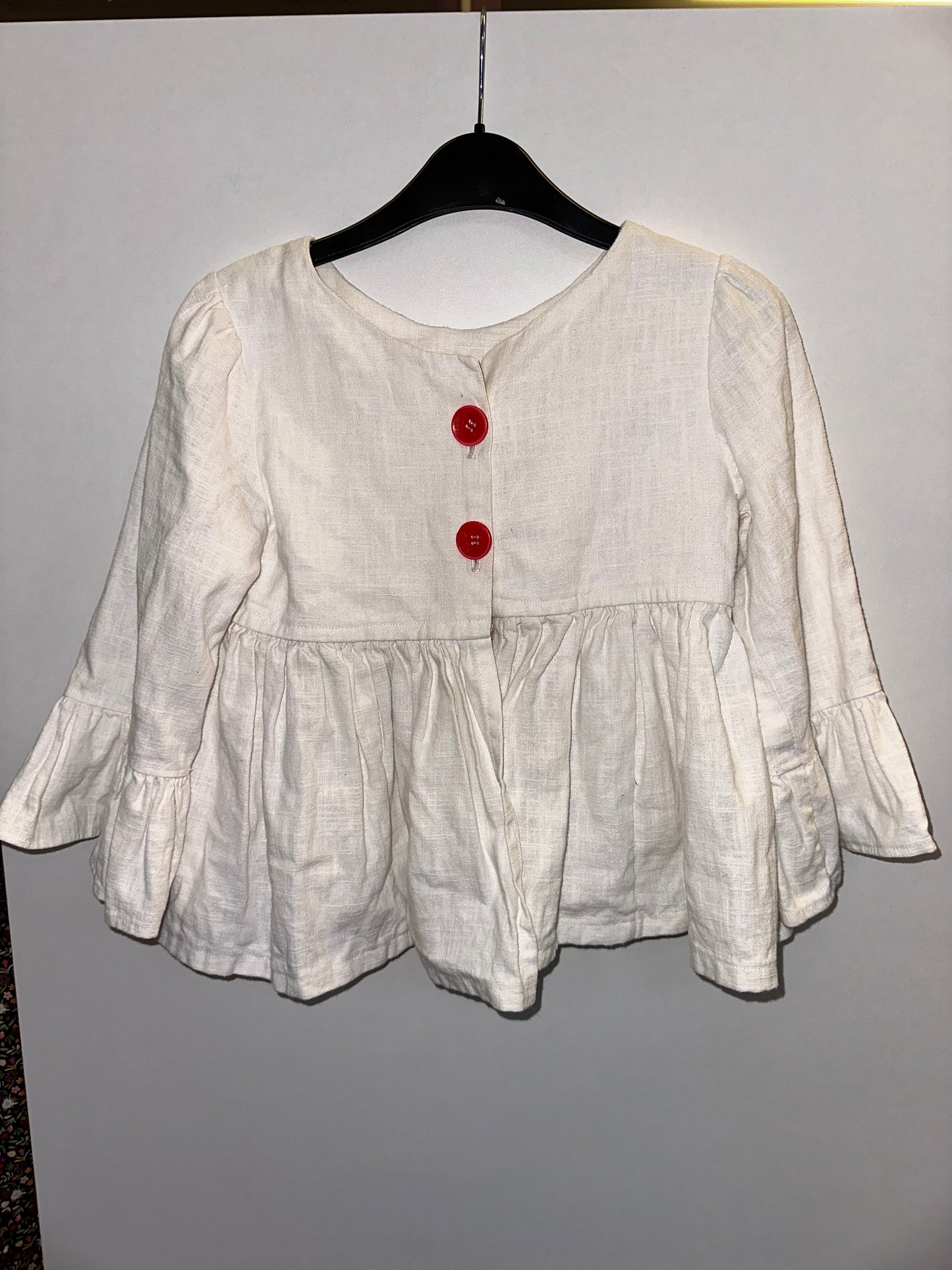 Linen Ruffle Jacket, Best Fit 3-4