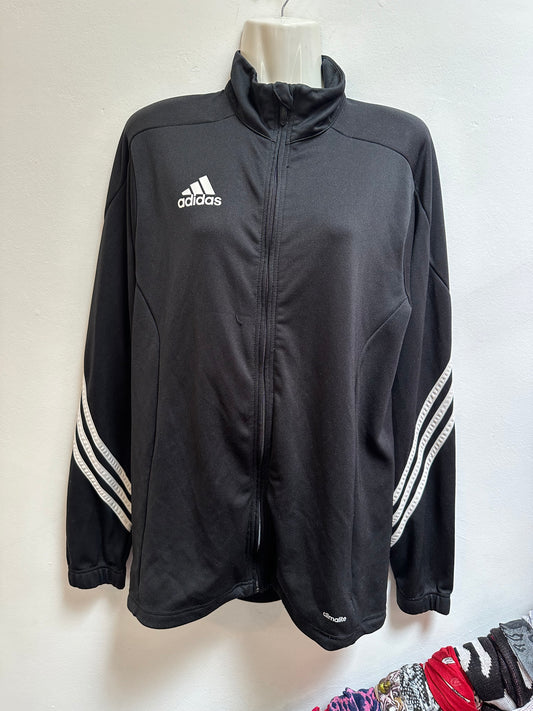 Adidas Black full Zip, Mens Size M, One Pulled Thread