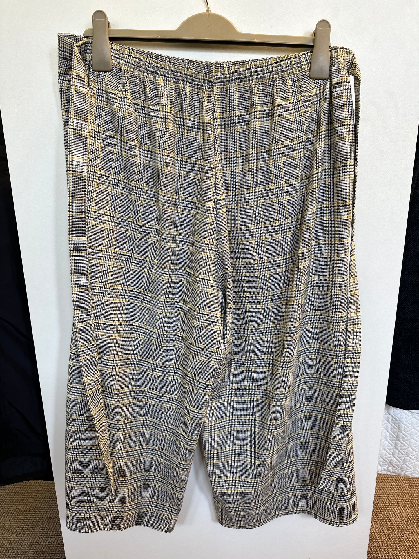 George Houndstooth Cropped Trousers, Size 18