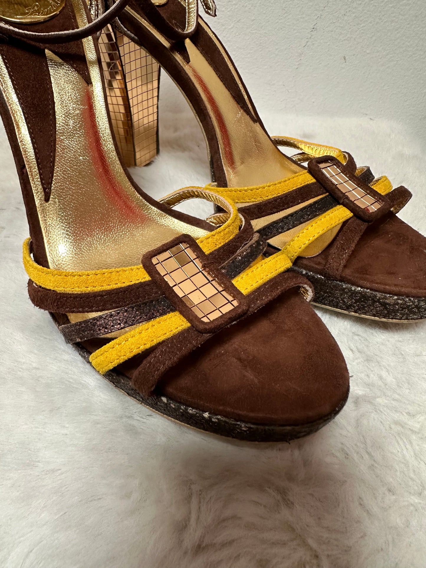 Miss Sixty Vintage Style Heels, New without Tags, Real Leather, Size 6