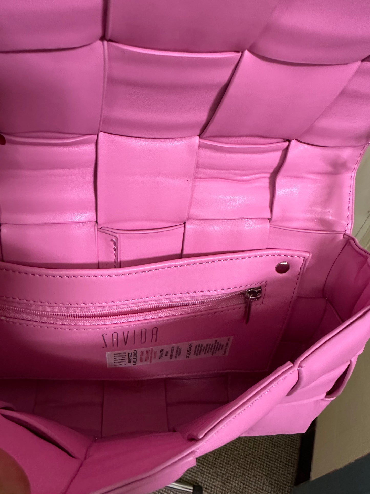 Savida Pink Weave Bag
