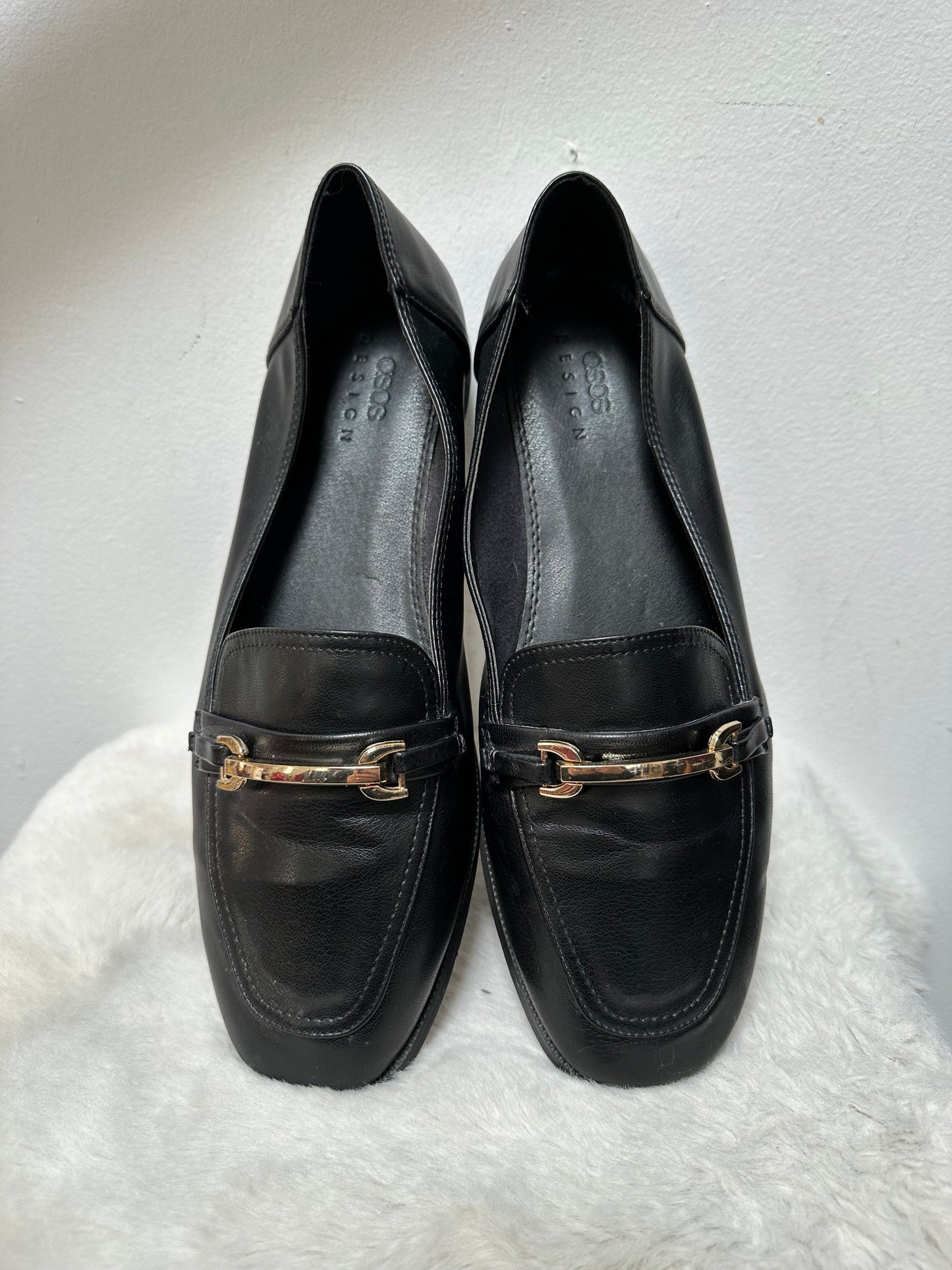 Asos, PU Leather Slip-Ons, Size 9