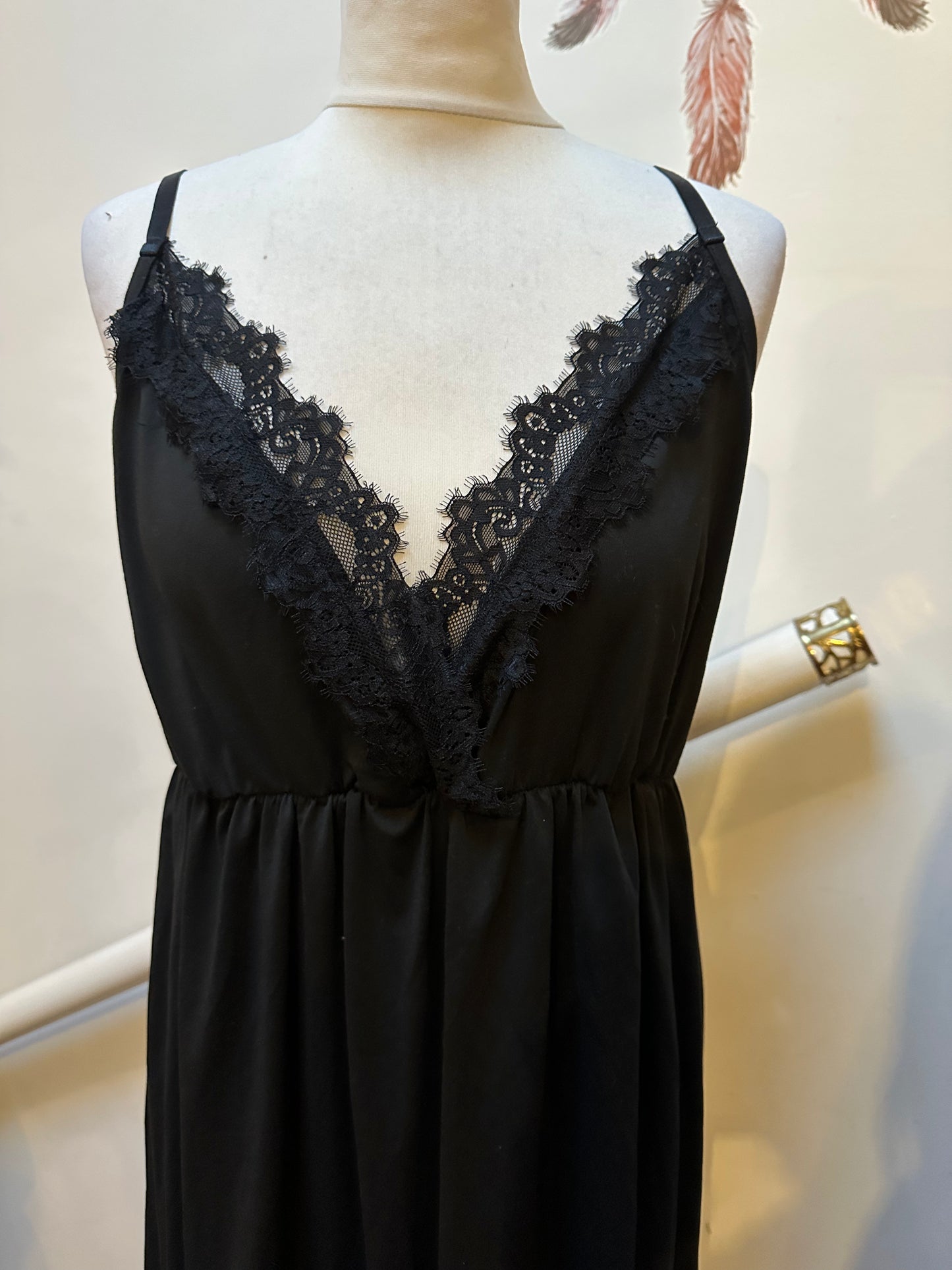 Black Negligee Best Fit Size XL