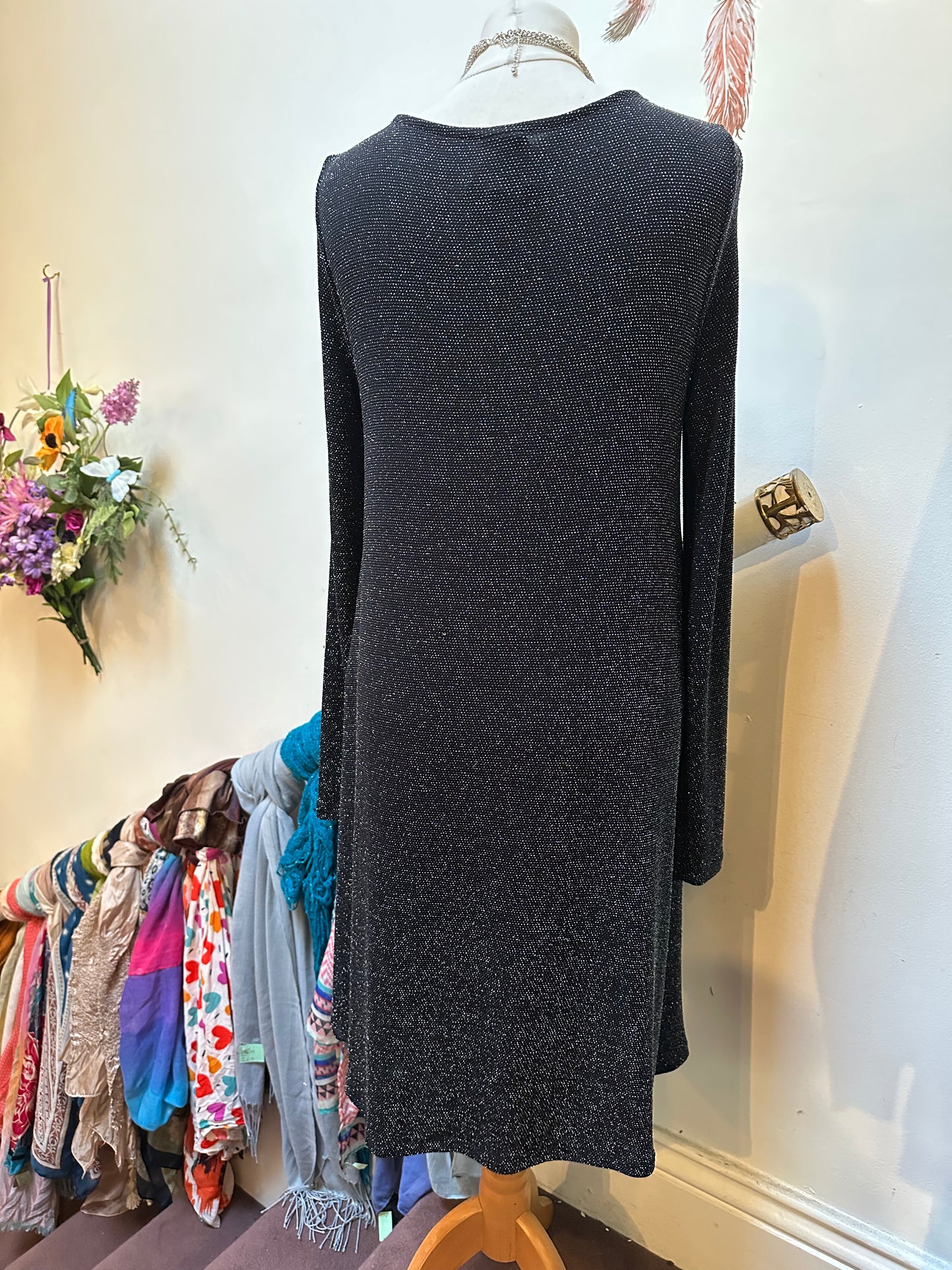 Vero Moda Sparkle Dress Loose Fit Size S