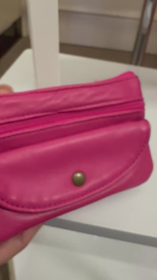 Pink Real Leather Coin Purse