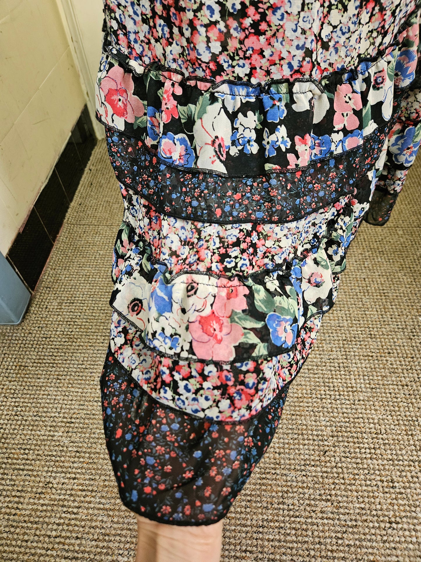 M&S flower print skirt, size 10